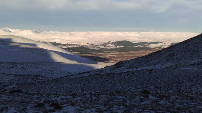 view from col Lochnagar