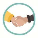 hands shaking agreement icon